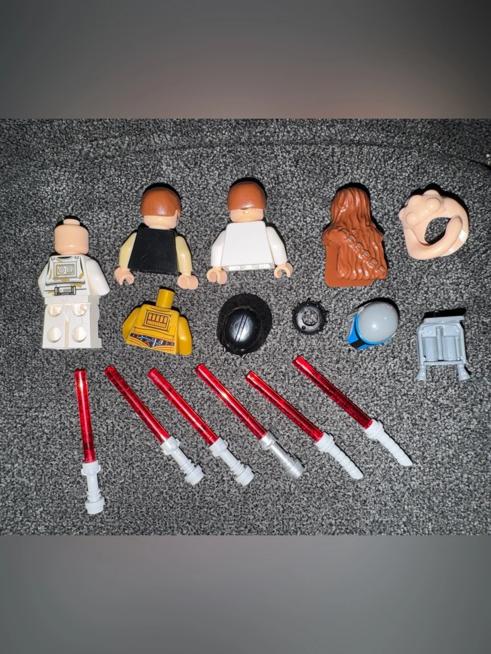 HUGE Star Wars Lego Minifigure Replacement Parts Lot Han, Jango, Maul, Darth